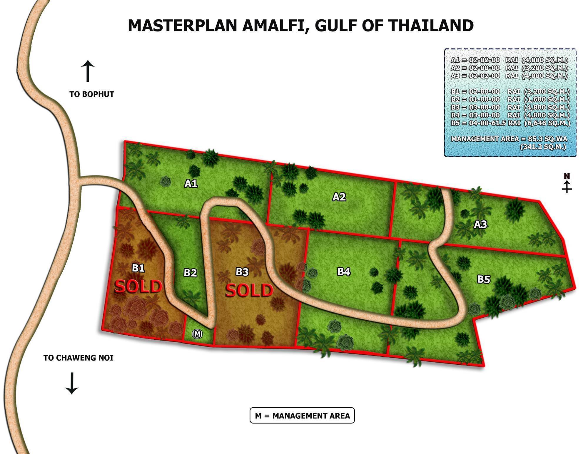 Exclusive hill top land plots for sale in Bophut, Amalfi project: Exclusive hill top land plots for sale in Bophut, Amalfi project  